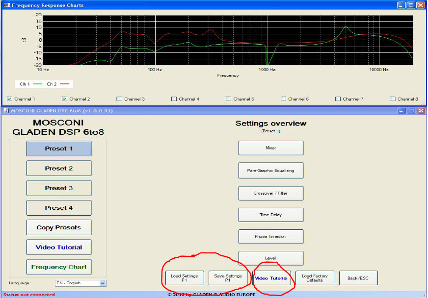 Gladen dsp 6to8 control panel 16